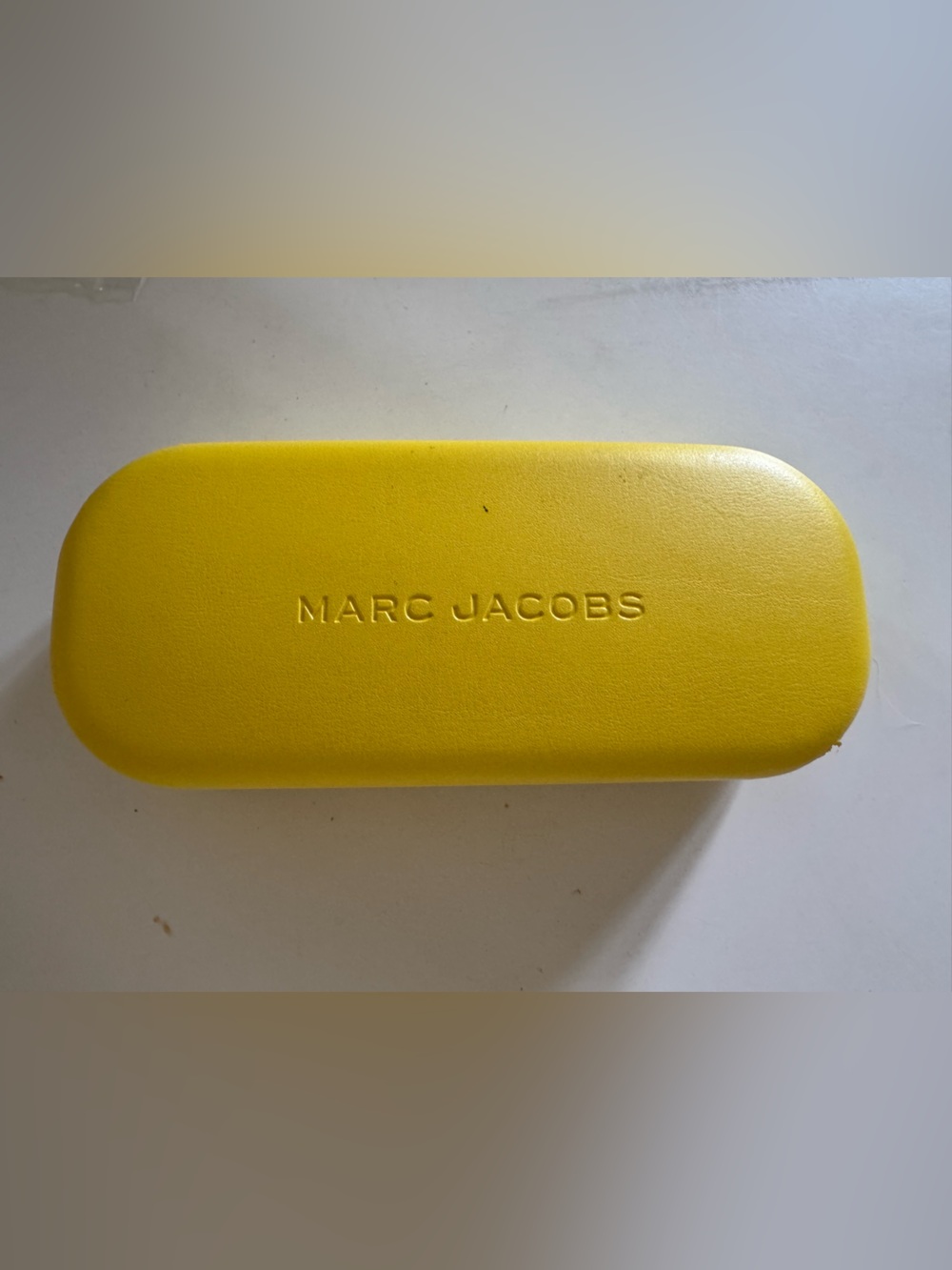 Marc Jacobs Yellow Hard Eyewear Case (no glasses included)